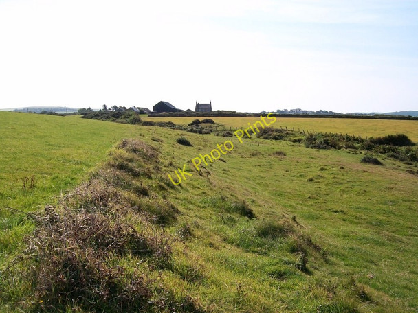 Photo 6"x4" Cliff top valley west of Mynachdy Rhos-y-llan c2010