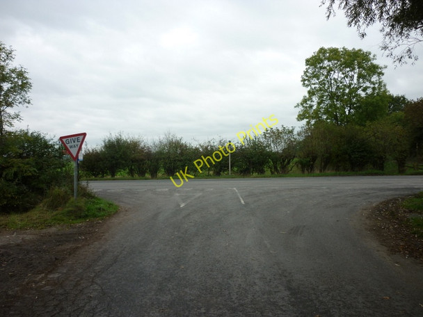 Photo 6"x4" Brind Lane joins the B1228, Wood Lane Brind c2010