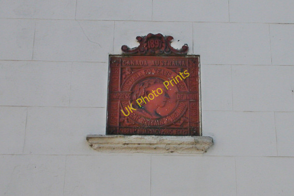 Photo 6"x4" Queen Victoria Commemorative Plaque Rugby c2010