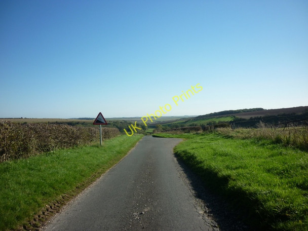 Photo 6"x4" Down hill to Fordon Fordon c2010