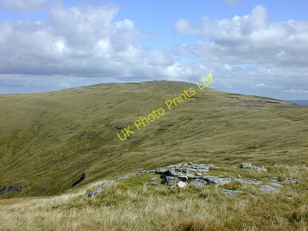 Photo 6"x4" View east towards Pen Pumlumon Arwystli Source of River Wye \/ Afon Gwy c2002