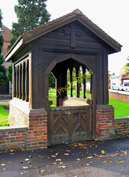 Photo 6"x4" Solihull Methodist Church (3) - lychgate,  Blossomfield Road Solihull c2010