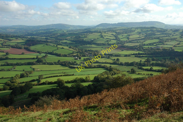 Photo 6"x4" View over the borderlands Groes-lwyd\/SO3222 c2010
