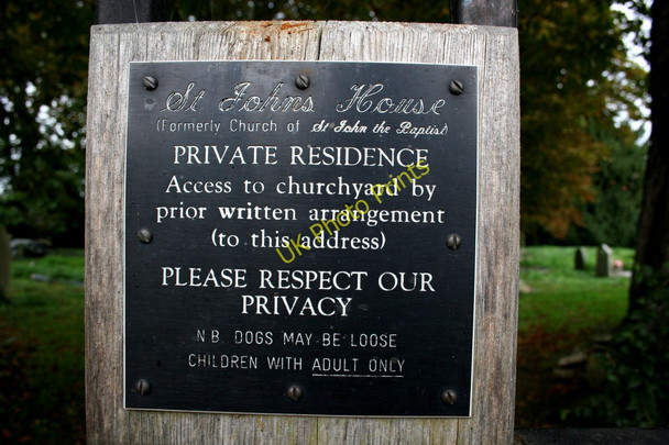 Photo 6"x4" Sign on the Gate Mucking c2010