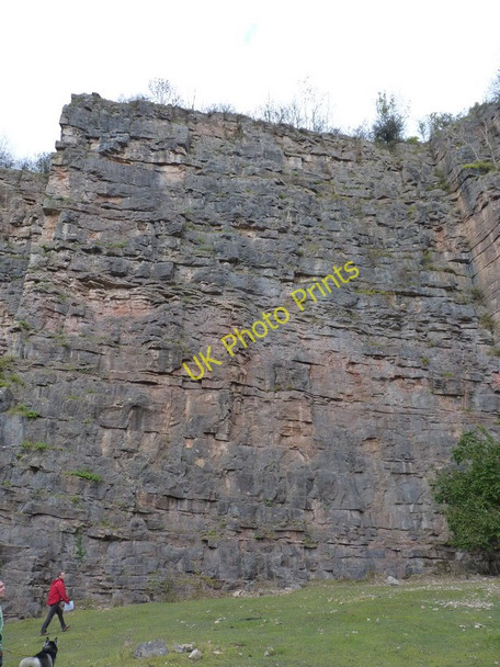 Photo 6"x4" Foreigner Wall. Llanymynech quarries Pen y Foel\/SJ2621 c2010