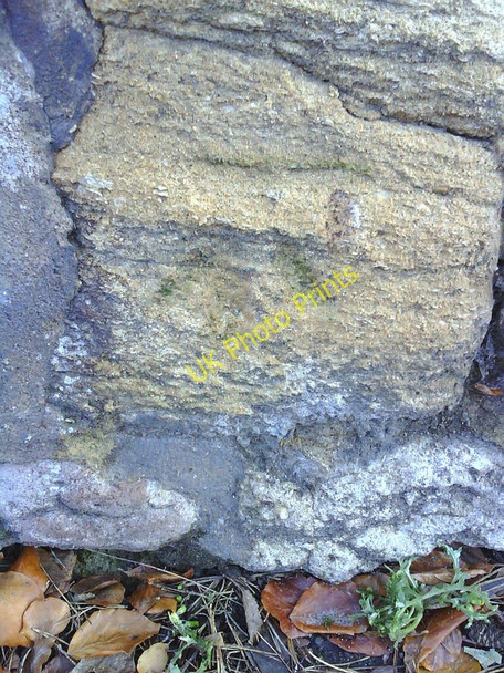 Photo 6"x4" Old benchmark on wall of Convent, Oxford Road Abingdon c2010