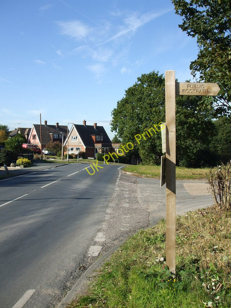 Photo 6"x4" Footpath on the Hill Rayleigh c2010
