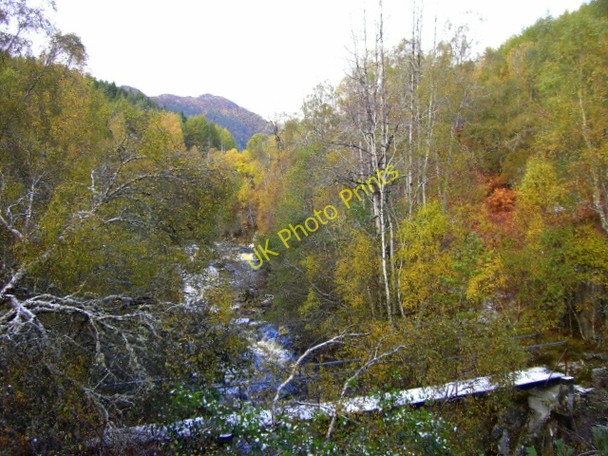 Photo 6"x4" Footbridge just above Eas Maol Mhairi Cannich c2010