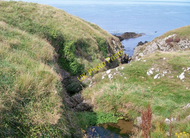 Photo 6"x4" Afon Gyfunus at the cliff top north of Penrhyn Melyn Porth Colmon\/SH1934 c2010