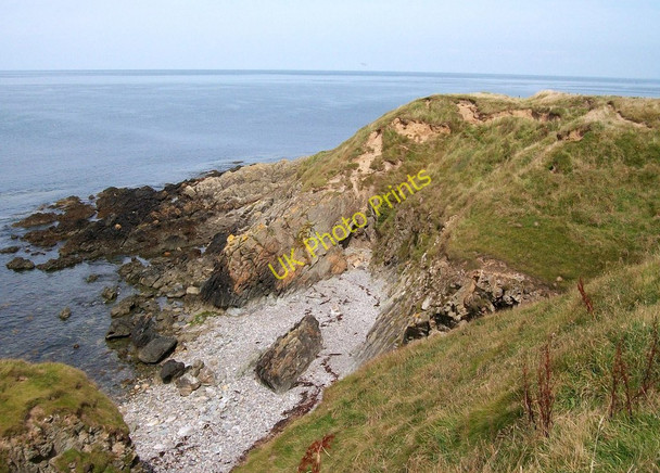 Photo 6"x4" Cove near the tip of Penrhyn Melyn viewed from the south west. Porth Colmon\/SH1934 c2010