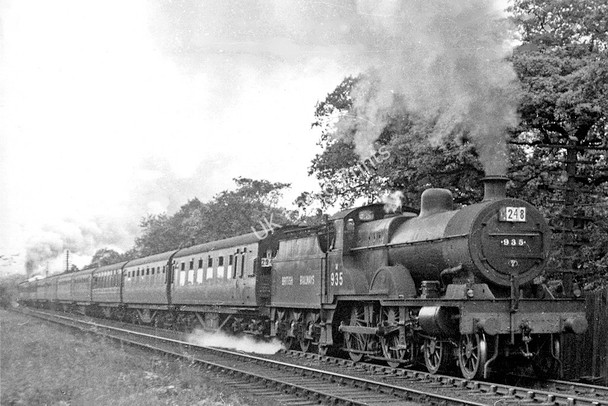 Photo 6"x4" Up express ascending Lickey Incline Bromsgrove c1948
