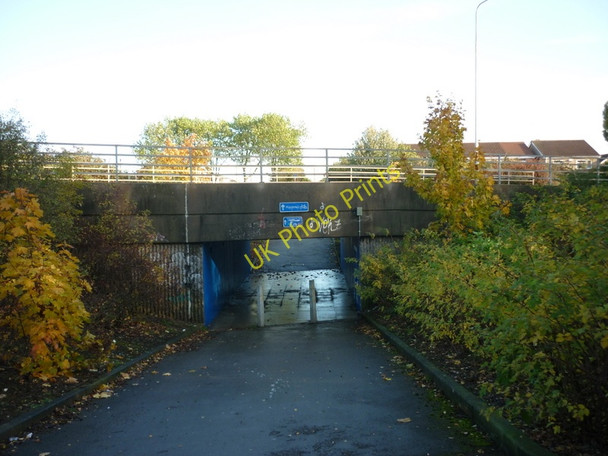 Photo 6"x4" The Trans Pennine Trail goes under Robson Way Sutton-on-Hull c2010