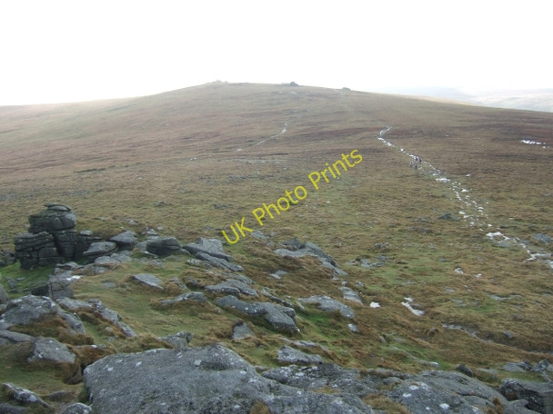 Photo 6"x4" Looking south from Yes Tor towards High Willhays Meldon\/SX5592 c2010