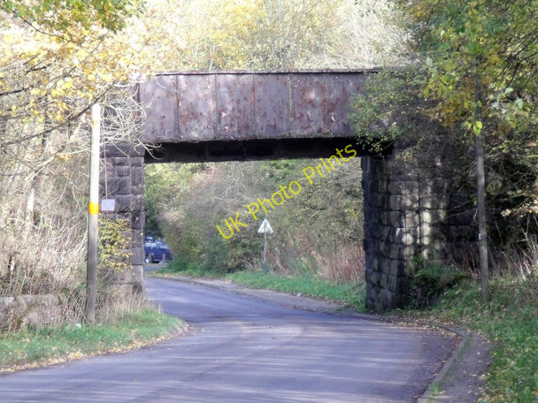 Photo 6"x4" Railway bridge to Caldon Low Quarry Cauldon c2010