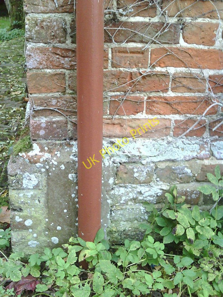 Photo 6"x4" Benchmark on 'Springs', Eythrope Road Aylesbury c2010