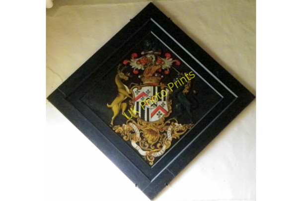 Photo 6"x4" Hatchment, St Michael's Church Coxwold c2010