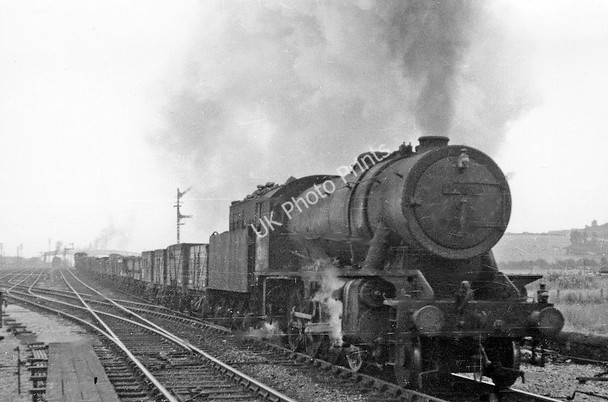 Photo 6"x4" Northbound freight train on the ex-GC main line at Beighton Beighton\/SK4483 c1951