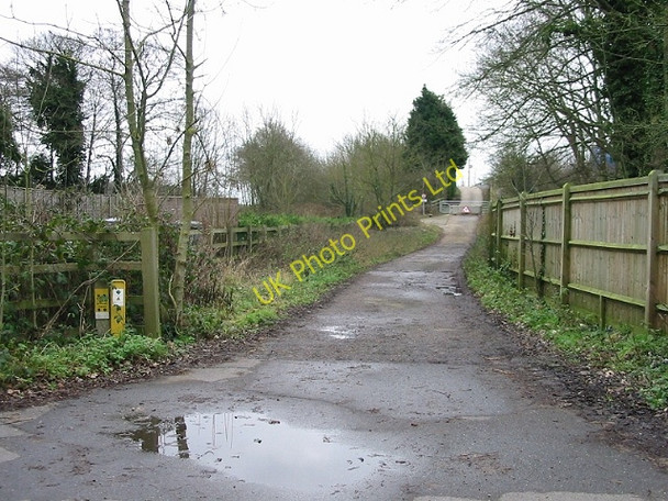 Photo 6"x4" Track parallel to the M20 at Stanford Newingreen c2007