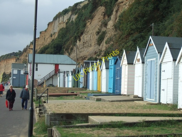 Photo 6"x4" Beach huts and the IRB station at Sandown Sandown c2010