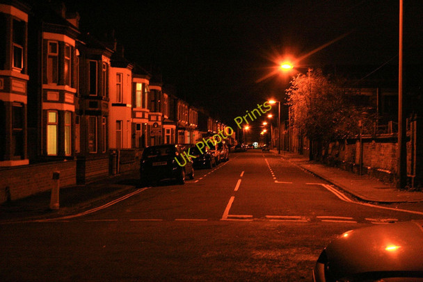 Photo 6"x4" Milner Road at night Long Eaton c2010