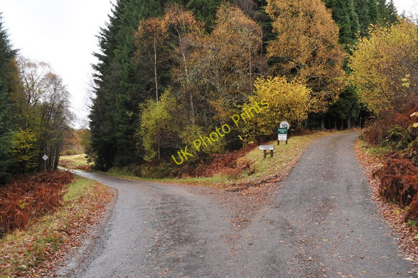 Photo 6"x4" Road junction for the private road to Killiechonate Alltour c2010