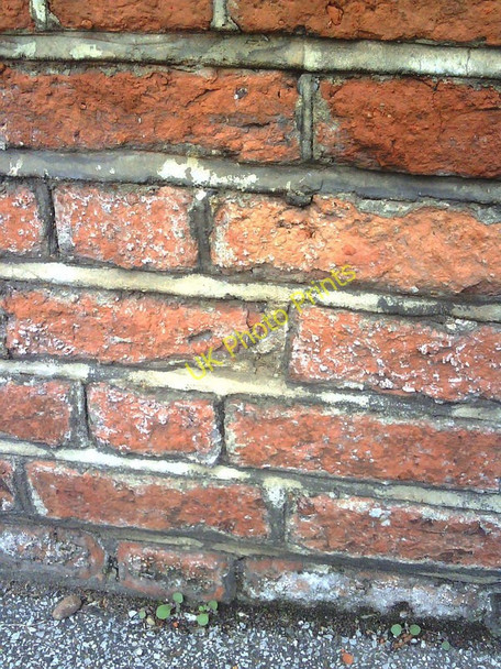 Photo 6"x4" Possible benchmark on the wall of Tring Road at Dixie Court Aylesbury c2010