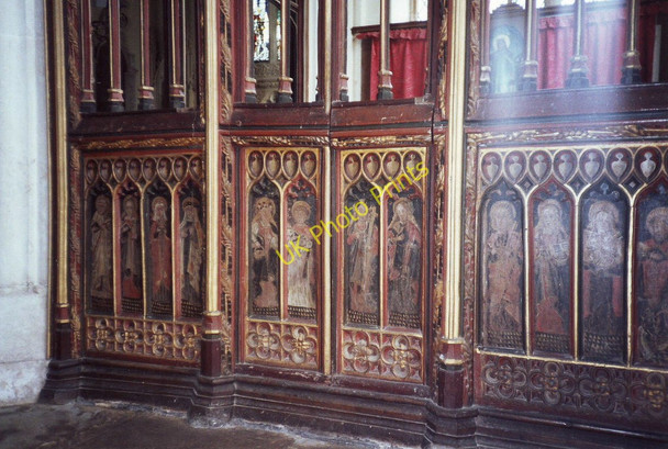 Photo 6"x4" Rood Screen, Church of the Holy Trinity, Torbryan, Devon Broadhempston c1993