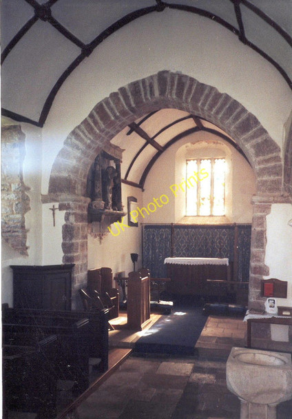 Photo 6"x4" Interior of St. Mary's, Upton Hellions, Devon Upton Hellions c1995