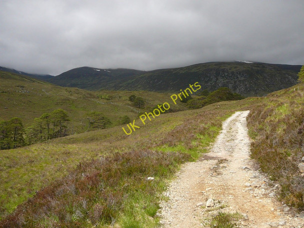 Photo 6"x4" Hill track above  Abhainn Gleann nam Fiadh Beinn a' Mheadhoin\/NH2125 c2010