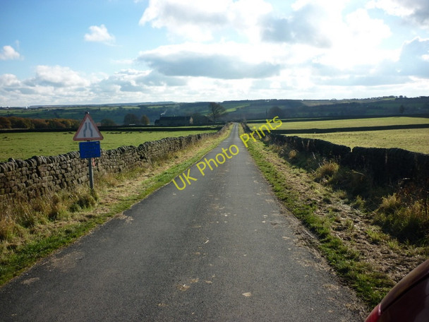 Photo 6"x4" Looking South along Dacre Pasture Lane Heyshaw c2010