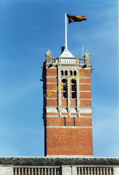 Photo 6"x4" Royal standard flies above Christ's Hospital Quad Itchingfield c2003