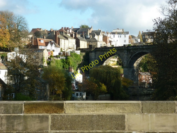Photo 6"x4" The rail bridge over the River Nidd at Knaresborough Knaresborough c2010