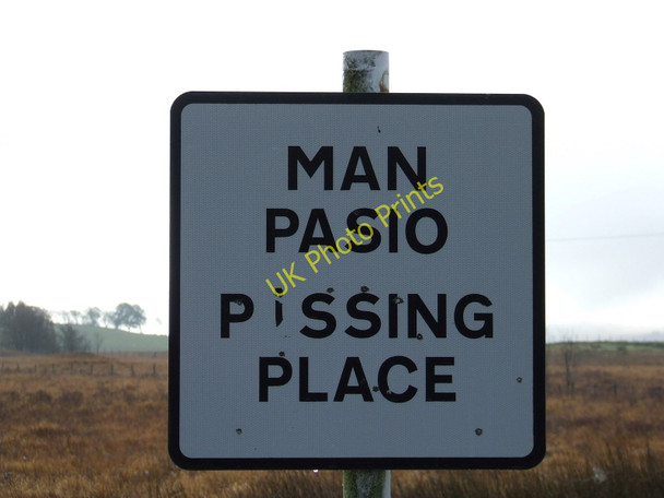 Photo 6"x4" Bilingual Road sign Trawsfynydd\/SH7035 c2010