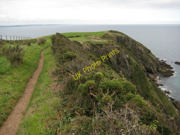 Photo 6"x4" Coast path near Pabyer Point Lamledra c2010