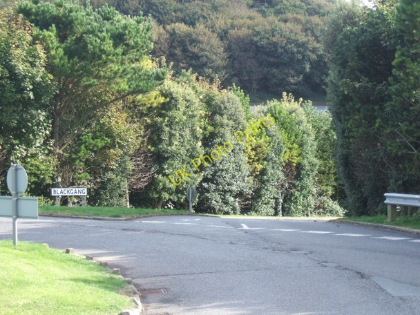 Photo 6"x4" Road to Blackgang from the roundabout on A3055 Blackgang c2010