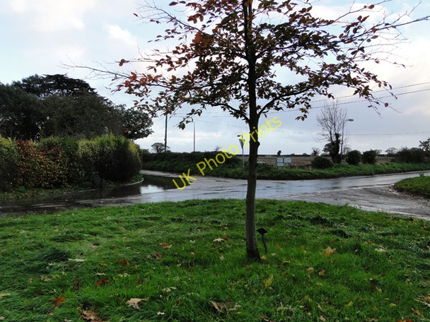 Photo 6"x4" Flooding in the road near Wrentham church Cuckold's Green\/TM4882 c2010
