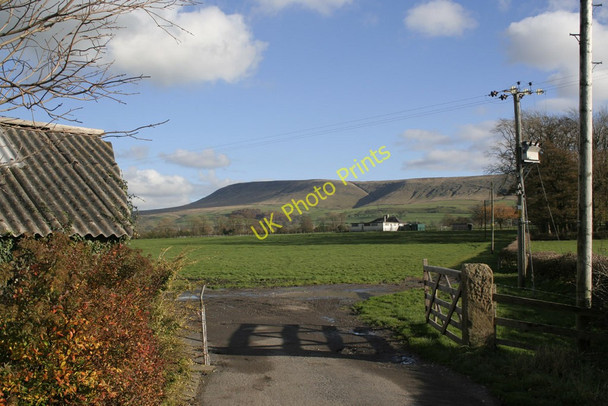 Photo 6"x4" Across The Fields Clitheroe\/SD7441 c2010