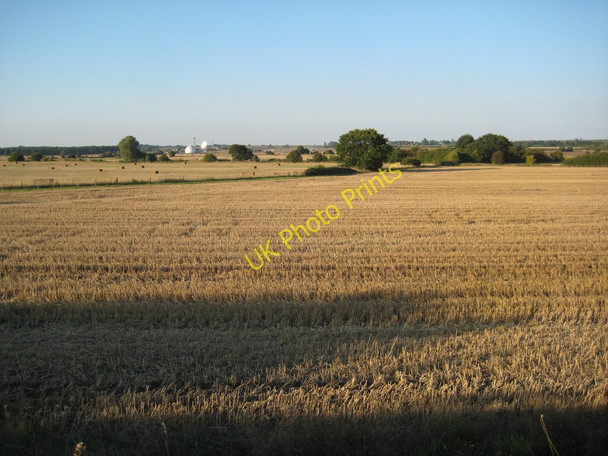 Photo 6"x4" Harvested wheat field beside Defford Airfield Woodmancote\/SO9042 c2010