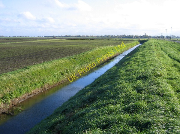 Photo 6"x4" Roddon ridge, Fenland farmland, north of Eye Green, Peterborough Eye Green c2005
