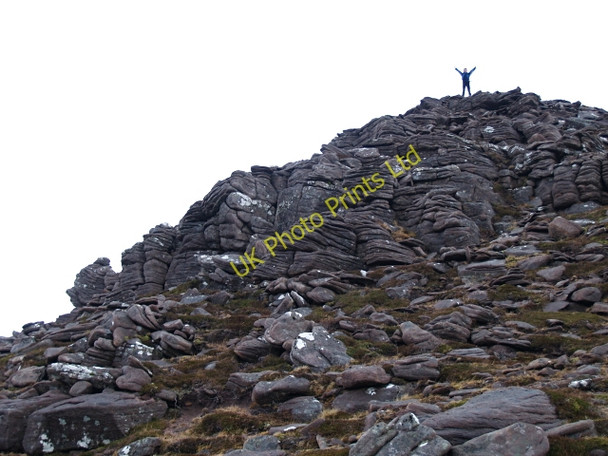 Photo 6"x4" Small crag, SE ridge of Sail Mhor Badcaul\/NH0291 c2008