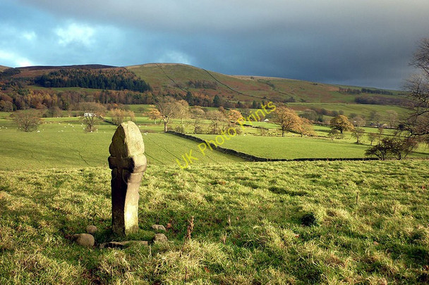 Photo 6"x4" The Cross Stone near Casterton Kirkby Lonsdale c2010
