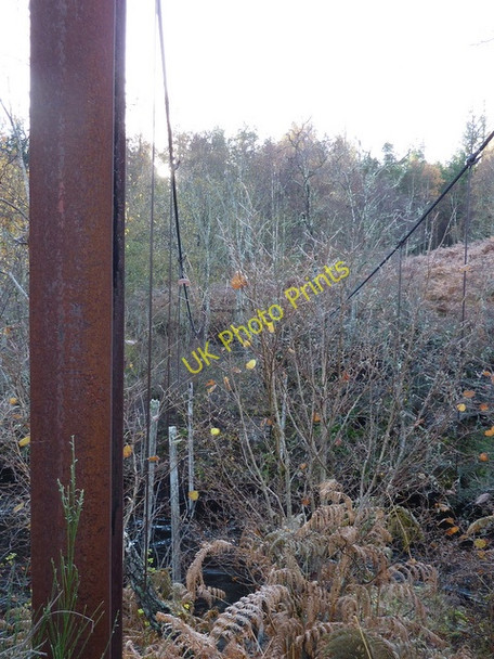 Photo 6"x4" Remains of footbridge near Inchmore Struy c2010