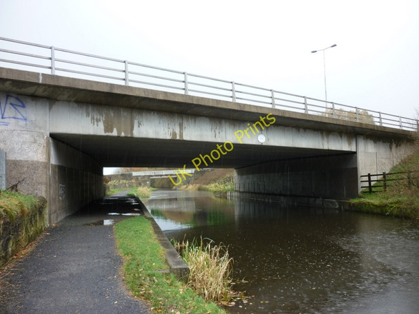 Photo 6"x4" Bridge #124D, M65 over the Leeds & Liverpool canal Burnley c2010