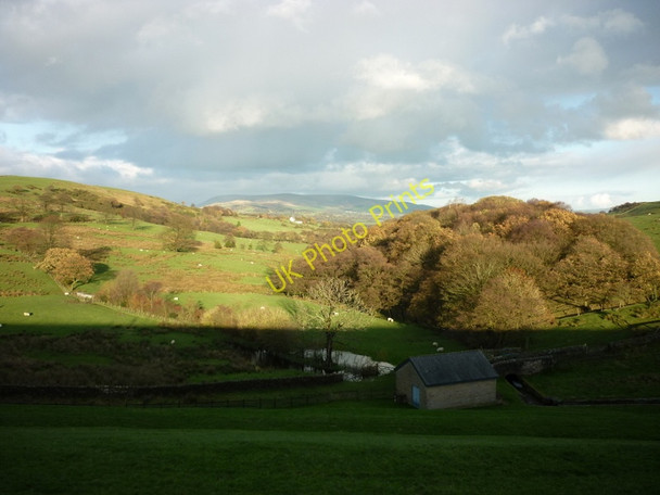 Photo 6"x4" Looking northeast from Dean Clough Reservoir Great Harwood c2010