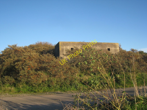 Photo 6"x4" Pillbox viewed from Crook Bank carpark Theddlethorpe St Helen c2010