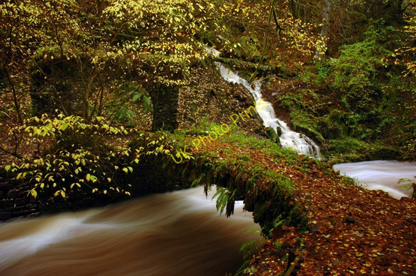 Photo 6"x4" Old bridge and folly in Reelig Glen South Clunes c2006