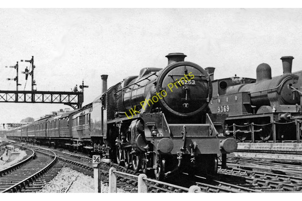 Photo 6"x4" Express from Manchester arriving at Marylebone, with an LMS locomotive during the Exchanges Marylebone\/TQ2881 c1948