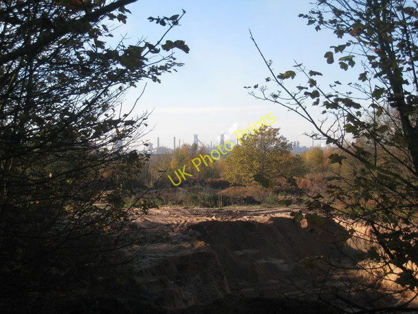 Photo 6"x4" View across the sandpit towards the steelworks Santon\/SE9212 c2010