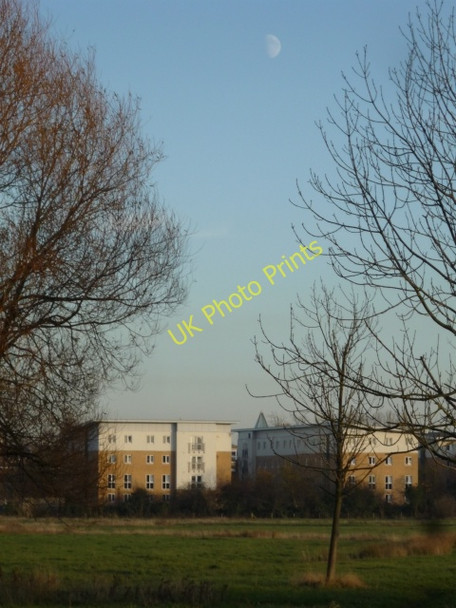 Photo 6"x4" Moon over Wentworth York\/SE5951 c2010