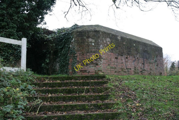 Photo 6"x4" View up the steps Trash Green c2010